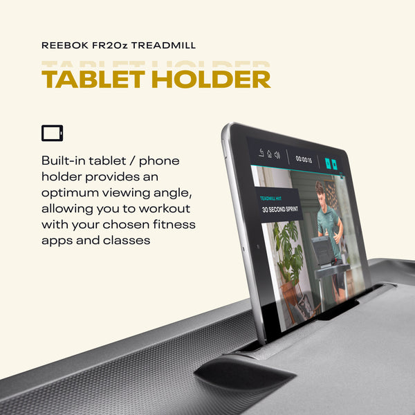 Reebok FR20z Treadmill with Tablet Holder