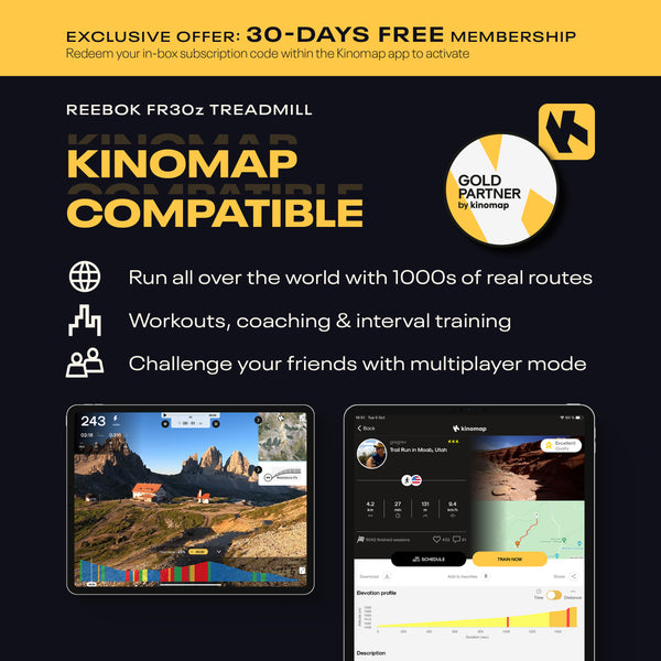 Reebok FR30z Compatible with Kinomap 30 Day Free Trial